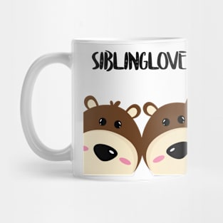 Twins teddy bears sibling love Mug